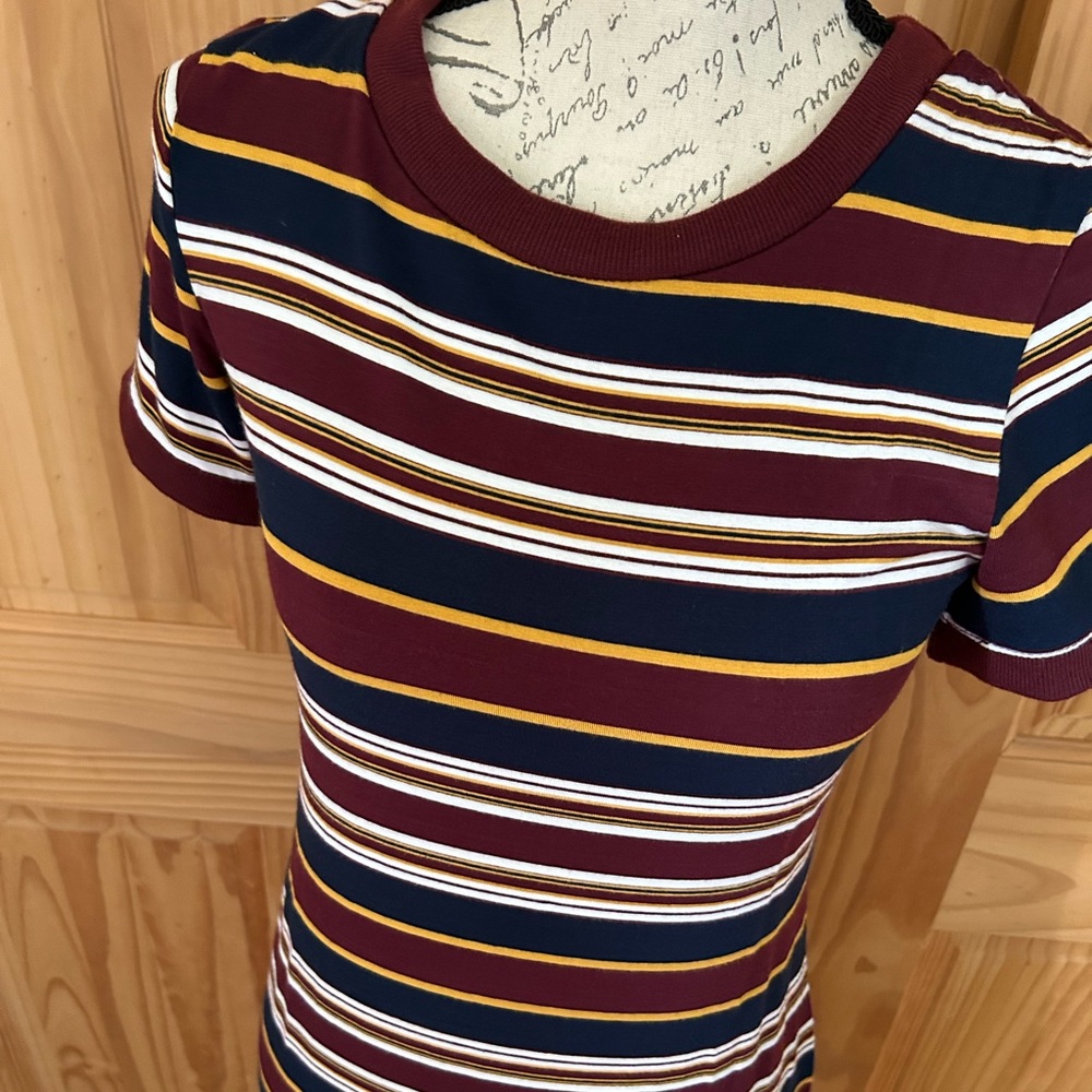 Striped Body Con T-Shirt Dress